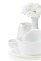 stack of cups and plates