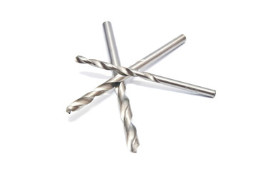 three different drill on white