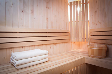 Obraz na płótnie Canvas home sauna project