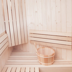 Fototapeta na wymiar sauna bucket