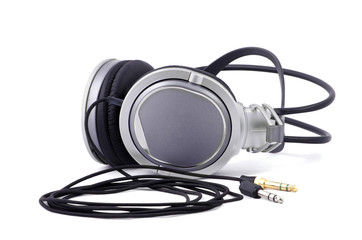 Headphones, isolated over white