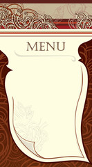 design of the restaurant menu. vector Image