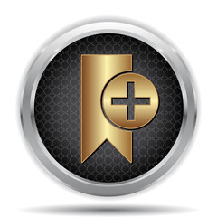 Fototapeta premium BOOKMARK PLUS ICON