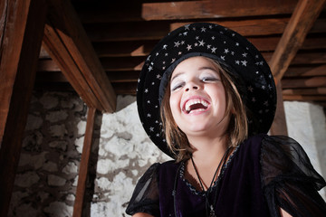 Cute Young WitchLaughing