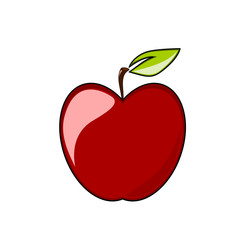 Red apple isolated