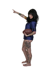 Woman Playing Football