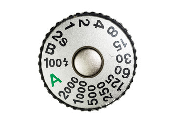 Shutter release button and speed dial