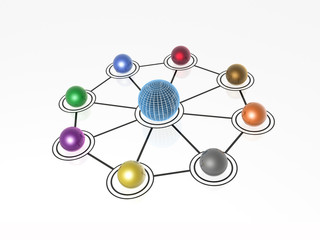 Fototapeta premium Color spheres