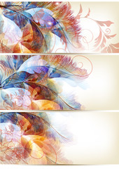 Abstract colorful backgrounds set