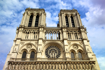 Fototapeta na wymiar Katedra Notre Dame de Paris, France