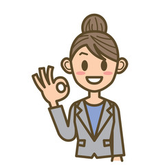 ビジネスウーマン　FW01　上半身　OK