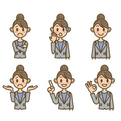 ビジネスウーマン　FW01　上半身　表情　02