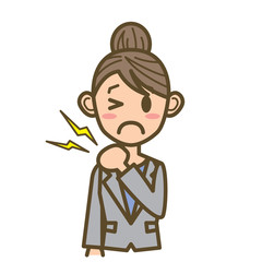 ビジネスウーマン　FW01　上半身　肩凝り