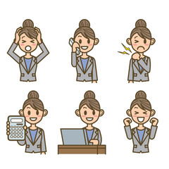 ビジネスウーマン　FW01　上半身　表情　03