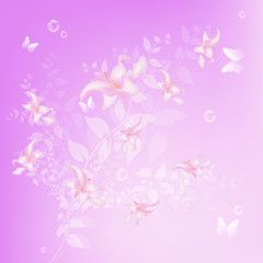 Abstract floral colorful  background