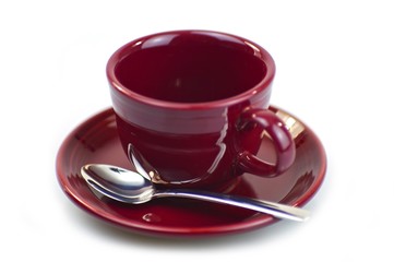 Burgundy Coffee Cup