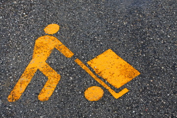 signal man fitted with a trolley for the loading and unloading