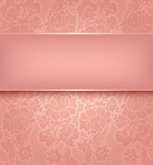 Decorative pink pattern - Vector illustration 10eps