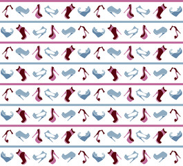 Seamless footwear pattern