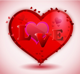 Red heart Love