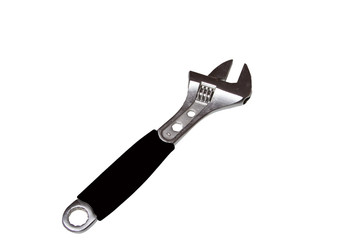 a adjustable wrench isolated over white background