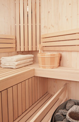 Fototapeta na wymiar drewniana sauna