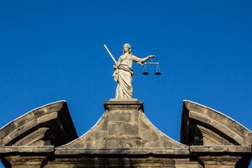 Justice statue at Dublin Castle