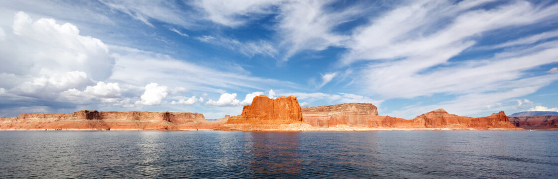 panoramic view of famous lake Powell
