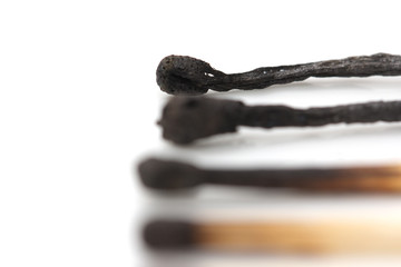 matches on a white background