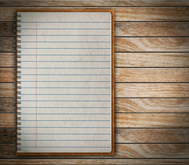 Notebook paper on Old Wooden textures 