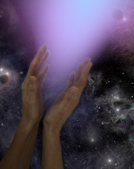 Obraz premium Reaching out to the Cosmos