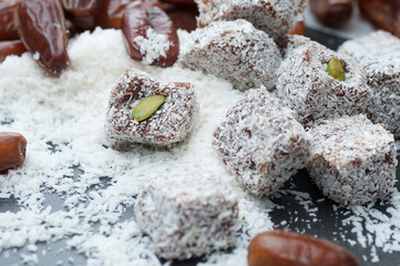 Raw Date Squares