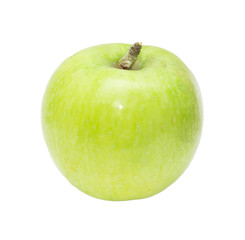 green apple on a white background