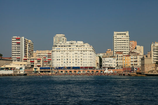 Coastline Of Marseille, Shot From A Tourist Cruise Boat