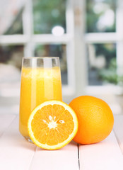 Glass of fresh orange juice
