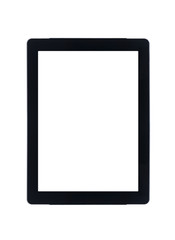 digital tablet isolated on white with clipping path