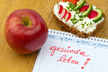 Guter Vorsatz zur Gesunden Ernährung