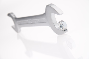 Schraubenschlüssel. Werkzeug der Metallindustrie.