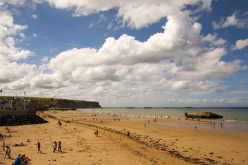 La spiaggia di Arromanches - Normandia