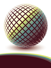 Colorful globe design vector.