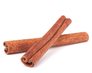 Cinnamon sticks  isolated on white background