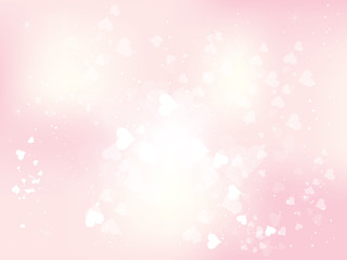 Beautiful abstract background for valentines day with hearts