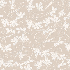 Fototapeta na wymiar Seamless floral background. Vector illustration.