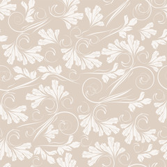 Seamless floral background. Vector illustration.