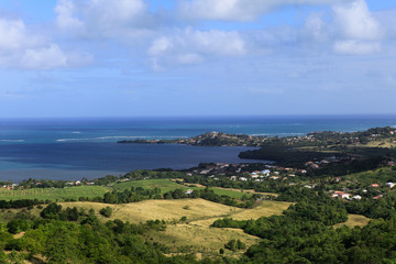 Fototapeta na wymiar Linia brzegowa w Le Francois, Martynika wyspie