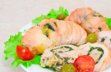 Tasty stuffed Chicken Salad .