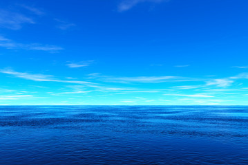 Blue sea and sky