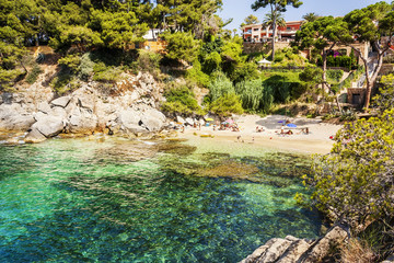 Cala del Pi en Platja d'Aro (Costa Brava), Catalonia, Spain