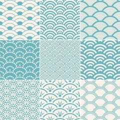 seamless ocean wave pattern