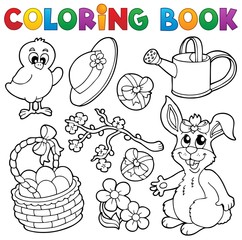 Livre de coloriage avec le thème de Pâques 6